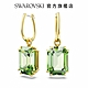 SWAROVSKI 施華洛世奇 Millenia 水滴形耳環八角形切割, 綠色, 鍍金色色調 product thumbnail 2