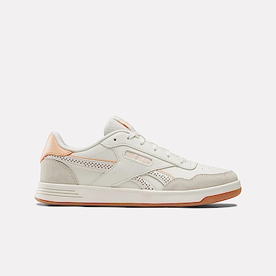 Reebok Court Advance [100074320] 女 休閒鞋 經典 網球鞋 皮革 緩震 穿搭 米 膚橘