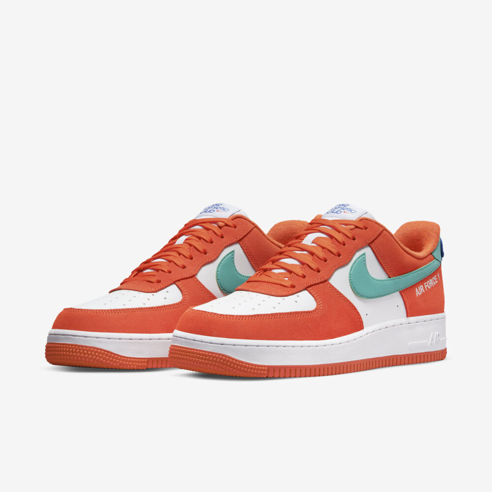 Nike Air Force 1 07 Lv8 [DH7568-800] 男女休閒鞋經典AF1 麂皮復古橘