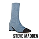 STEVE MADDEN-ELISHA 拼接粗跟窄口短靴-牛仔藍 product thumbnail 1