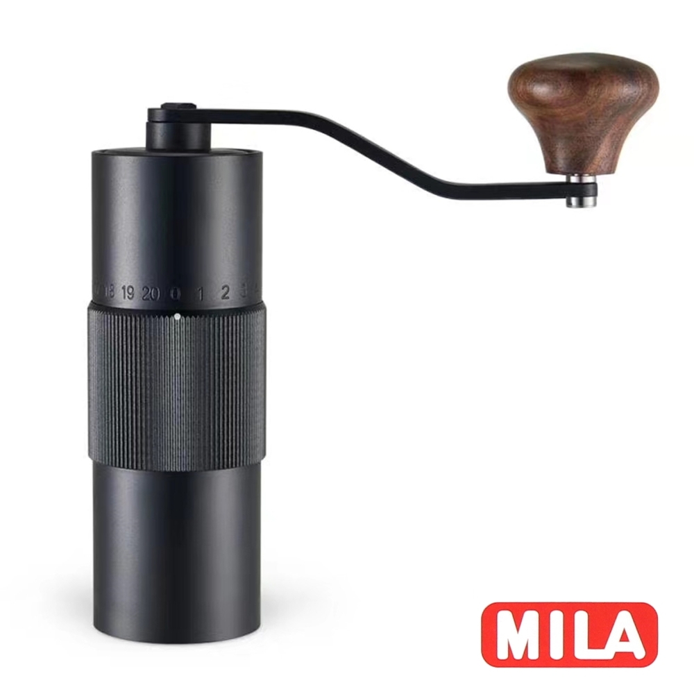 MILA 專業達人外調式手搖磨豆機(鍍鈦不鏽鋼磨芯)+咖啡篩粉器
