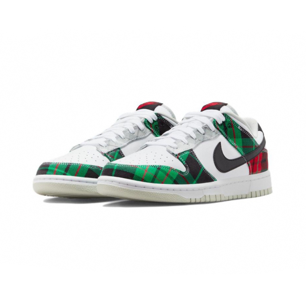 Nike Dunk Low Tartan Plaid 聖誕樹 紅綠格子 蘇格蘭格紋 休閒鞋 男女鞋 DV0827-100