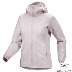 【ARCTERYX 始祖鳥】女 Atom 防潑保暖透氣化纖連帽外套.夾克_X000006780-30090 暖石灰