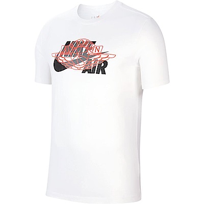 Nike AAs M J HBR Wings Air SS Crew [CU1980-100] 男 短袖 上衣 棉質 白