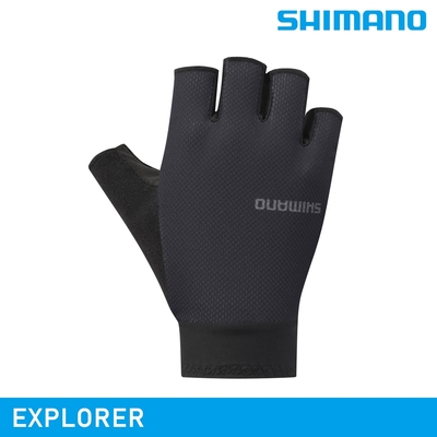 SHIMANO EXPLORER 女用手套 / 黑色 (自行車手套 露指手套)