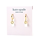 KATE SPADE 縷空水鑽愛心耳環-金色 product thumbnail 1