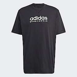 Adidas M All Szn G T [IC9815] 男 短袖上衣 T恤 運動 休閒 寬鬆 純棉 舒適 黑