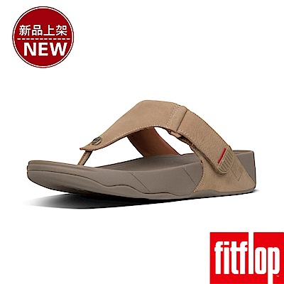 FitFlop TRAKK II LEATHER TOE-THONG-羽毛灰