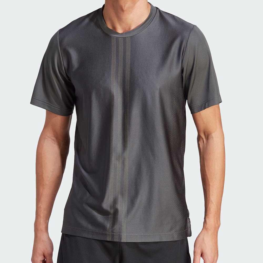 Adidas HIIT VT Tee 男款 鐵灰色 彈性 反光 運動 透氣 排汗 訓練 休閒 短袖 上衣 IJ9113