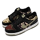 Nike 休閒鞋 Dunk Low SE GS 運動 女鞋 經典款 皮革 迷彩元素 鴛鴦 大童 穿搭 黑 綠 DB1909-001 product thumbnail 1