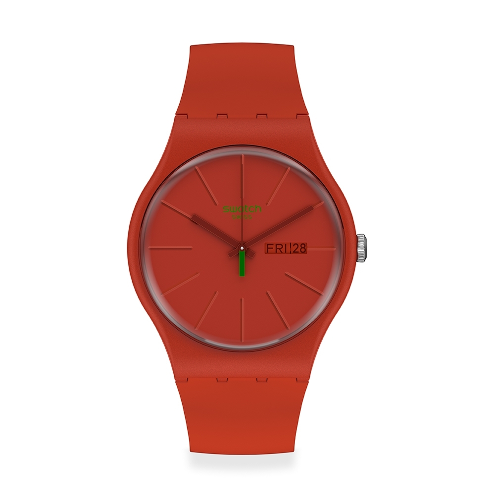 Swatch New Gent 原創系列手錶 REDVREMYA 時尚通勤-41mm