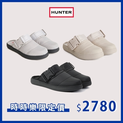 【時時樂限定】HUNTER - 男女鞋-側扣飾空氣穆勒鞋-多款選