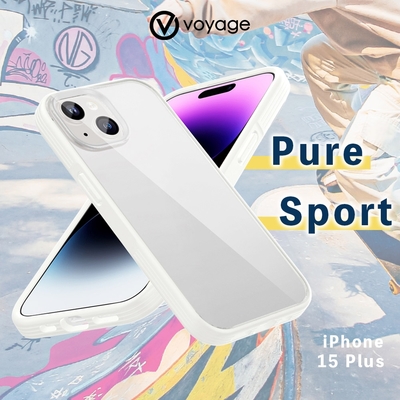 VOYAGE 超軍規防摔保護殼-Pure Sport 純白-iPhone 15 Plus (6.7 )