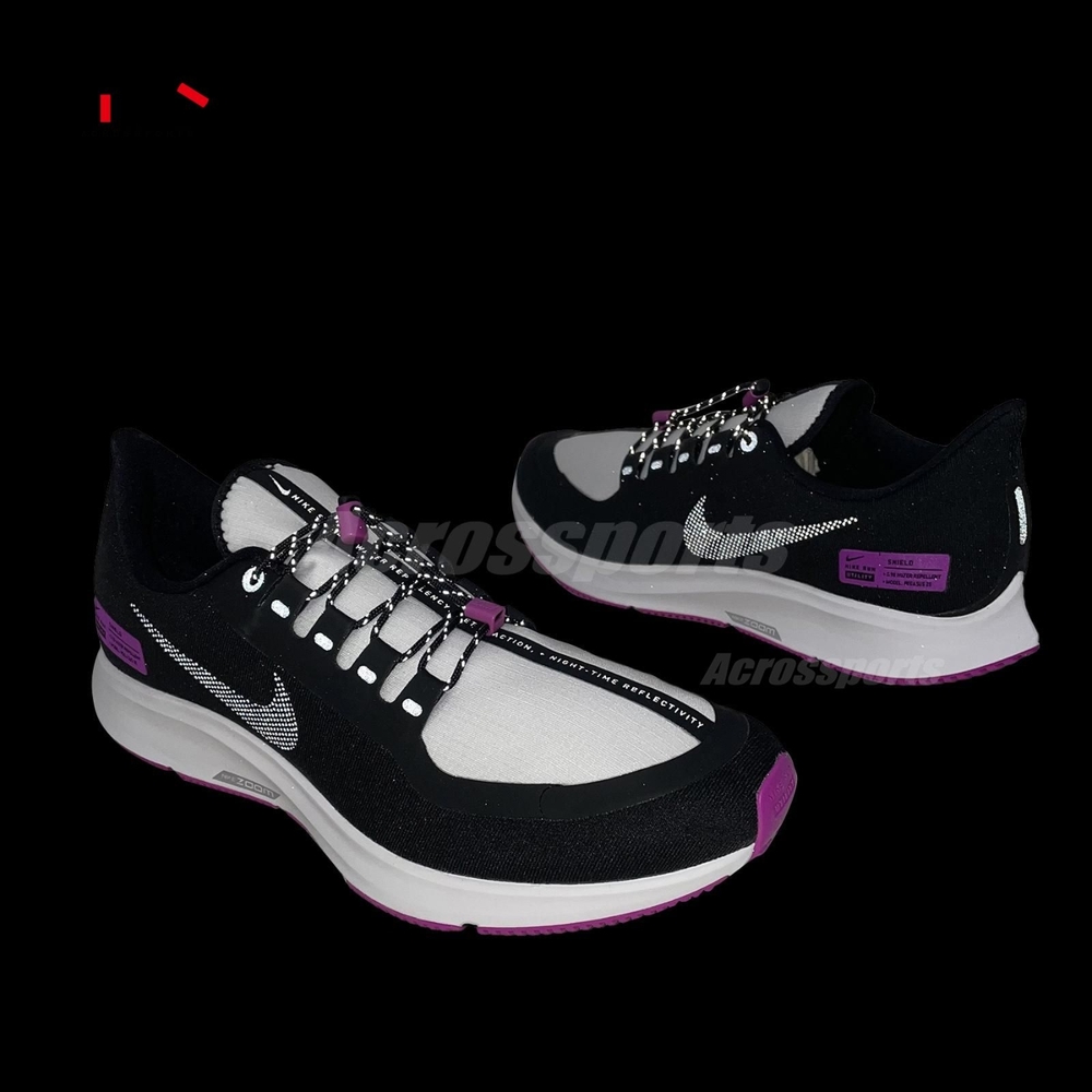 Nike 慢跑鞋Zoom Pegasus 35 運動男鞋氣墊避震路跑Shield 防水反光黑銀BQ9779001 | 慢跑鞋| Yahoo奇摩購物中心