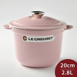 Le Creuset 萬用窈窕鑄鐵鍋 20cm 2.8L 雪紡粉