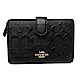 COACH 經典C LOGO零錢袋中夾(浮雕C LOGO-黑) product thumbnail 1