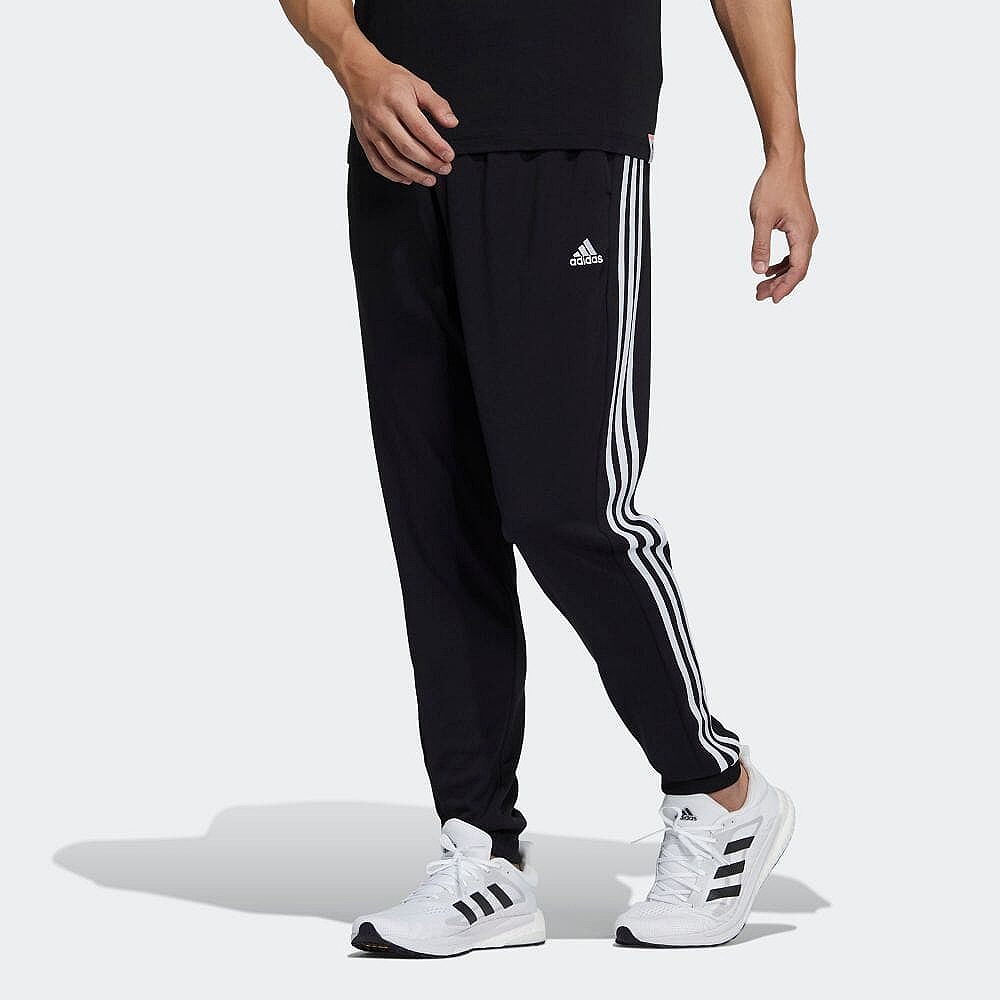 adidas 長褲 男款 運動長褲 亞規 M MH 3ST WU JOG 黑 GN0747