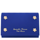 Samantha Thavasa 藍色花朵鉚釘皮革證件名片短夾 product thumbnail 1
