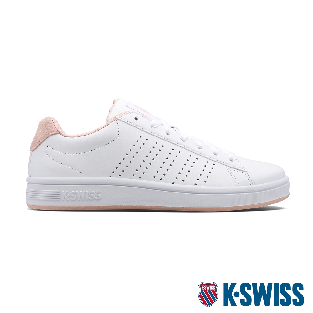 K-SWISS Court Casper時尚運動鞋-女-白/橘粉