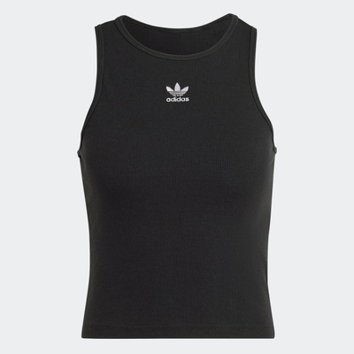 adidas 背心 女款 運動背心 慢跑 亞規 三葉草 TANK RIB 黑 IB9110