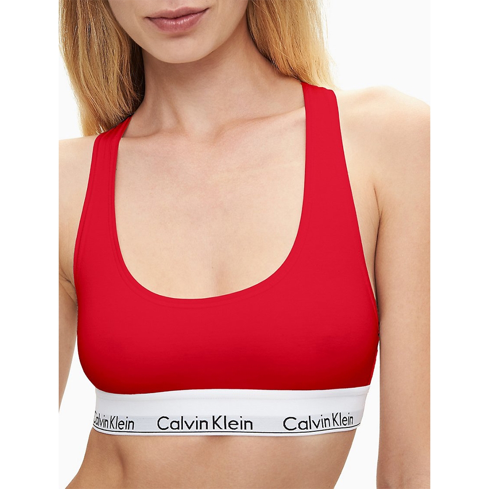 Calvin Klein Modern Cotton Bikini Bottom 棉質寬鬆緊帶無襯運動內衣/CK內衣-紅色