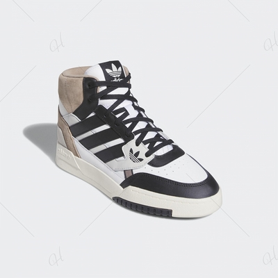 adidas 籃球鞋 男鞋 運動鞋 包覆 緩震 DROP STEP SE 黑白 GV9323