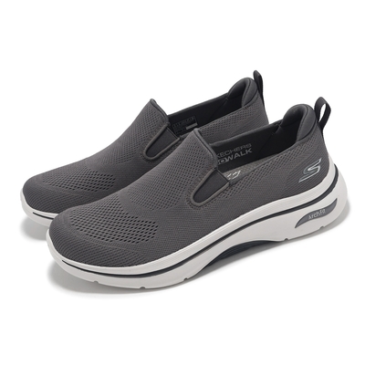 Skechers 休閒鞋 Go Walk Arch Fit 2-Melodious 1 男鞋 灰白 高回彈 健走鞋 216518GRY