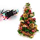 交換禮物-摩達客 迷你1尺(30cm)裝飾聖誕樹(紅金松果色系)+20燈樹燈串 product thumbnail 1