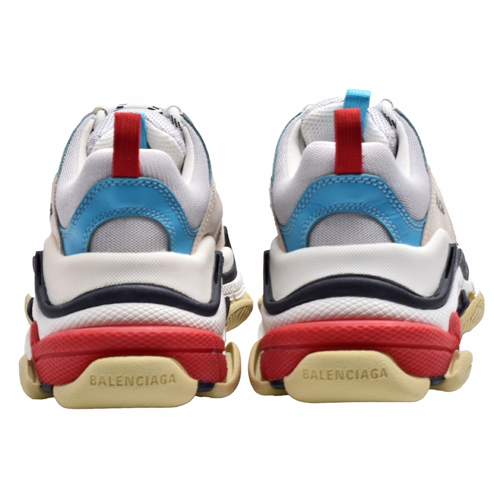 BALENCIAGA TRIPLE S TRAINERS系列拚色休閒鞋(米/粉色) | 精品服飾