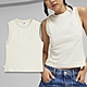 Puma 背心 Infuse Tank Top 女款 米白 短版 合身 無袖 Julia 吳卓源 著用款 62430887 product thumbnail 1