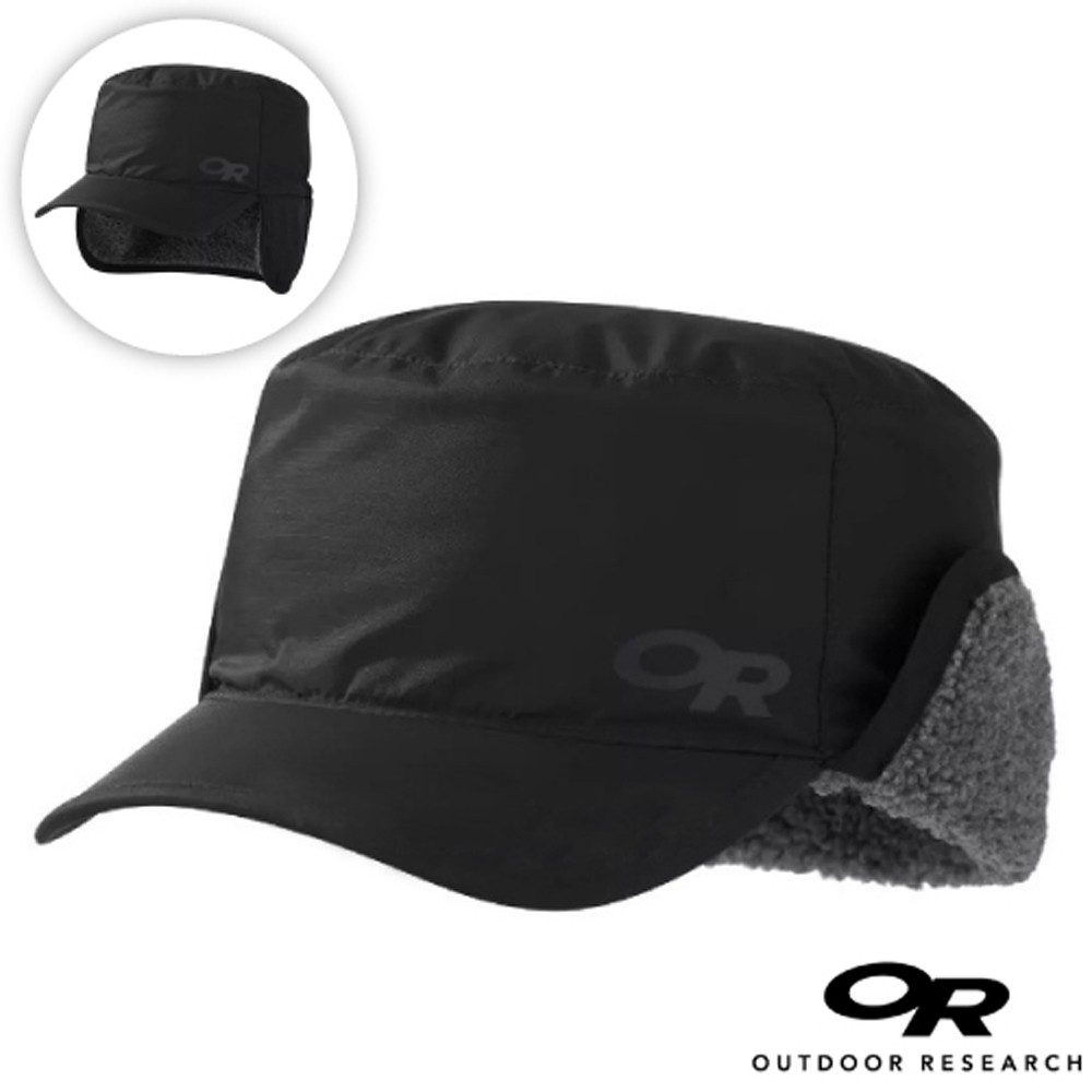 Outdoor Research 新款 WRIGLEY CAP 內刷毛保暖覆耳帽子/棒球帽(可遮耳)_黑