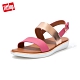 FitFlop BARRA METALLIC MIX BACK STRAP SANDALS-可調整後帶涼鞋女(深粉色) product thumbnail 1