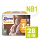 Libero麗貝樂 黏貼式嬰兒紙尿褲(1號NB-1 28片/包) product thumbnail 2