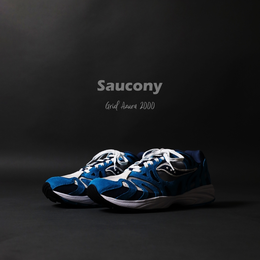 Saucony 休閒鞋 Grid Azura 2000 男鞋 藍灰 復古 支撐 Denim 反光 索康尼 S704914