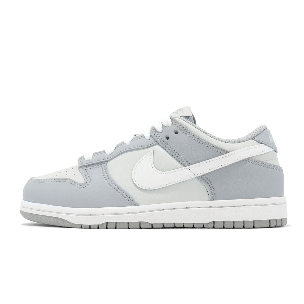 Nike 童鞋Dunk Low PS 中童小朋友灰白休閒鞋親子鞋DH9756-001 | 童鞋