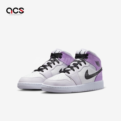 Nike Air Jordan 1 Mid GS 葡萄紫 Barely Grape 女鞋 大童鞋 AJ1 DQ8423-501
