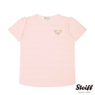 STEIFF德國精品童裝 橫紋針織袖短袖T恤衫 粉色 (短袖上衣) 1歲半-8歲