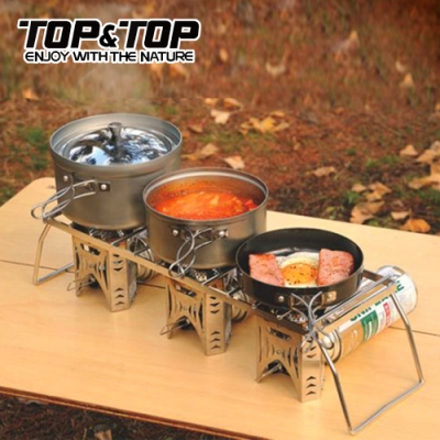 韓國TOP&TOP 加大型不銹鋼爐架 烤架 登山爐架 爐頭架