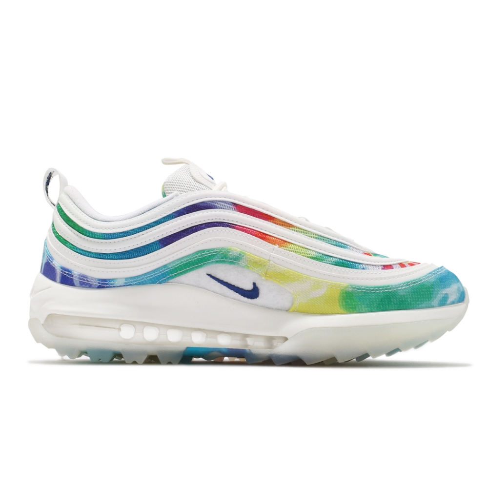 Nike 高爾夫球鞋Air Max 97 G NRG 男鞋氣墊舒適避震運動球鞋穿搭彩白