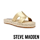 STEVE MADDEN-CHEER UP H字麻料草編拖鞋-金色 product thumbnail 1