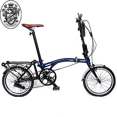 英國HARRY QUINN WALKER (似Brompton)16吋內3速折疊車-藍