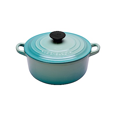 LE CREUSET 琺瑯鑄鐵圓鍋18cm-薄荷綠