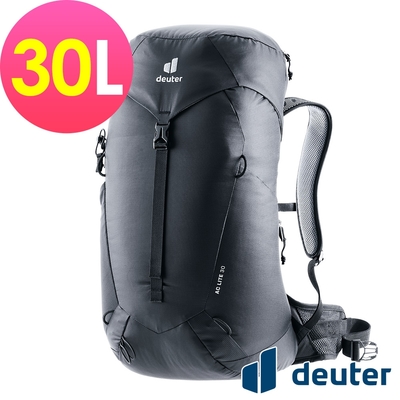 【deuter 德國】AC LITE 30L網架直立式透氣背包3421024黑/登山包/健行包/戶外休閒包*