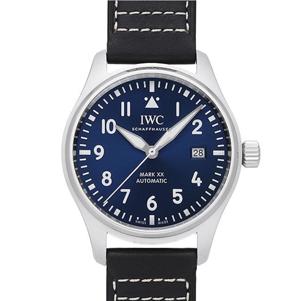 IWC 萬國錶 ( IW328203)馬克二十飛行員皮帶款x藍面藍皮帶x40mm