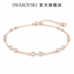 SWAROVSKI 施華洛世奇 Swarovski Remix 系列 圓形切割 白色 鍍玫瑰金色調