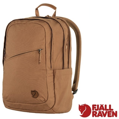 【Fjallraven 北極狐】 Räven 28L 多功能運動休閒後背包.電腦背包.雙肩書包_23345-228 卡其棕