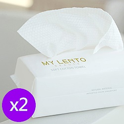 MY LENTO AB面加厚洗臉巾 (50片入) 二入組