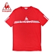 le coq sportif 法國公雞牌經典品牌LOGO雙線條短袖T恤 男-紅 product thumbnail 1
