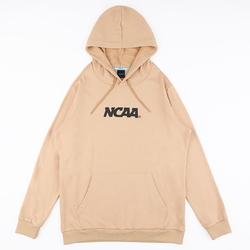 NCAA 男 基本印花LOGO連帽T 淺卡其-7351105631