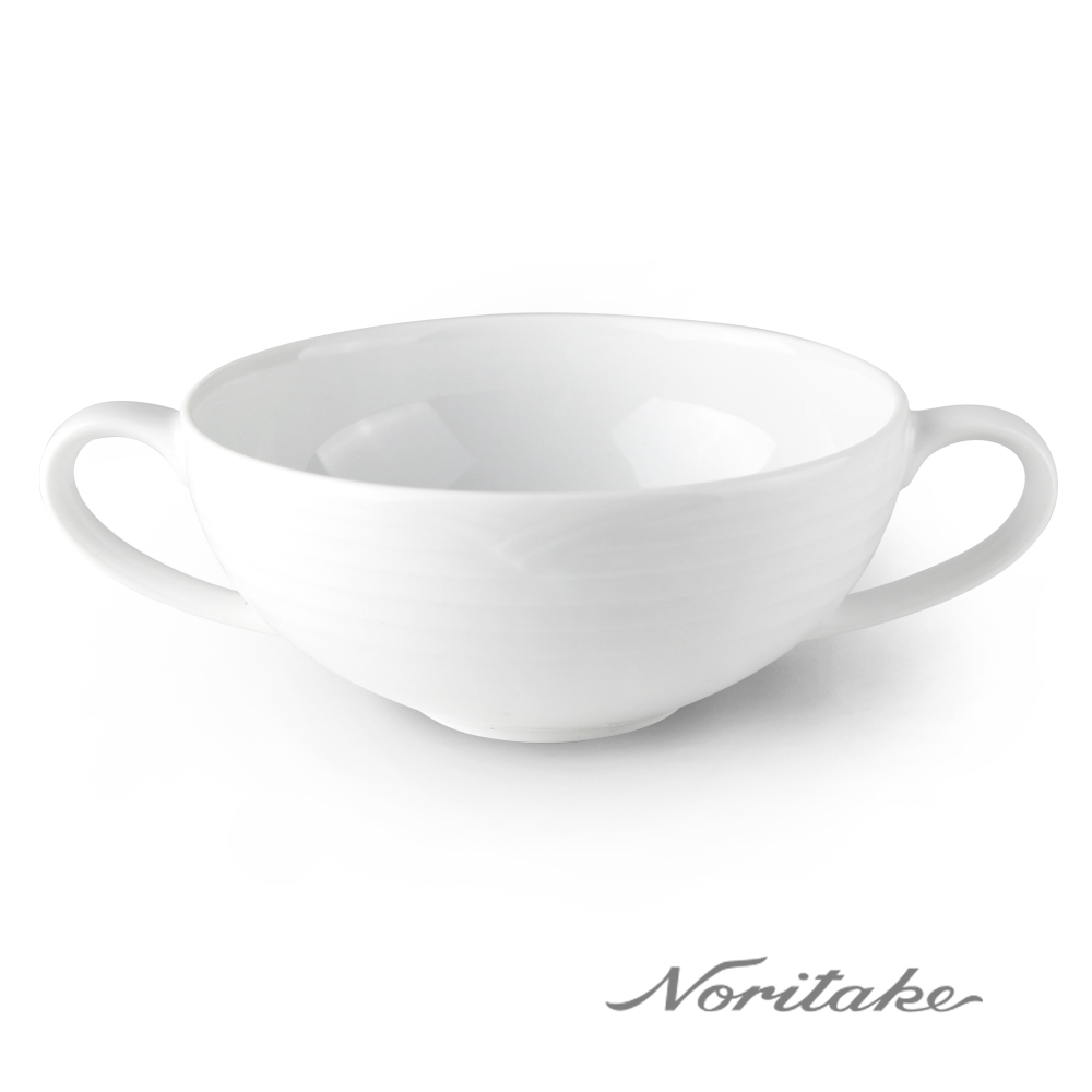 【Noritake 】詩羅恩細白瓷 雙耳湯杯240CC